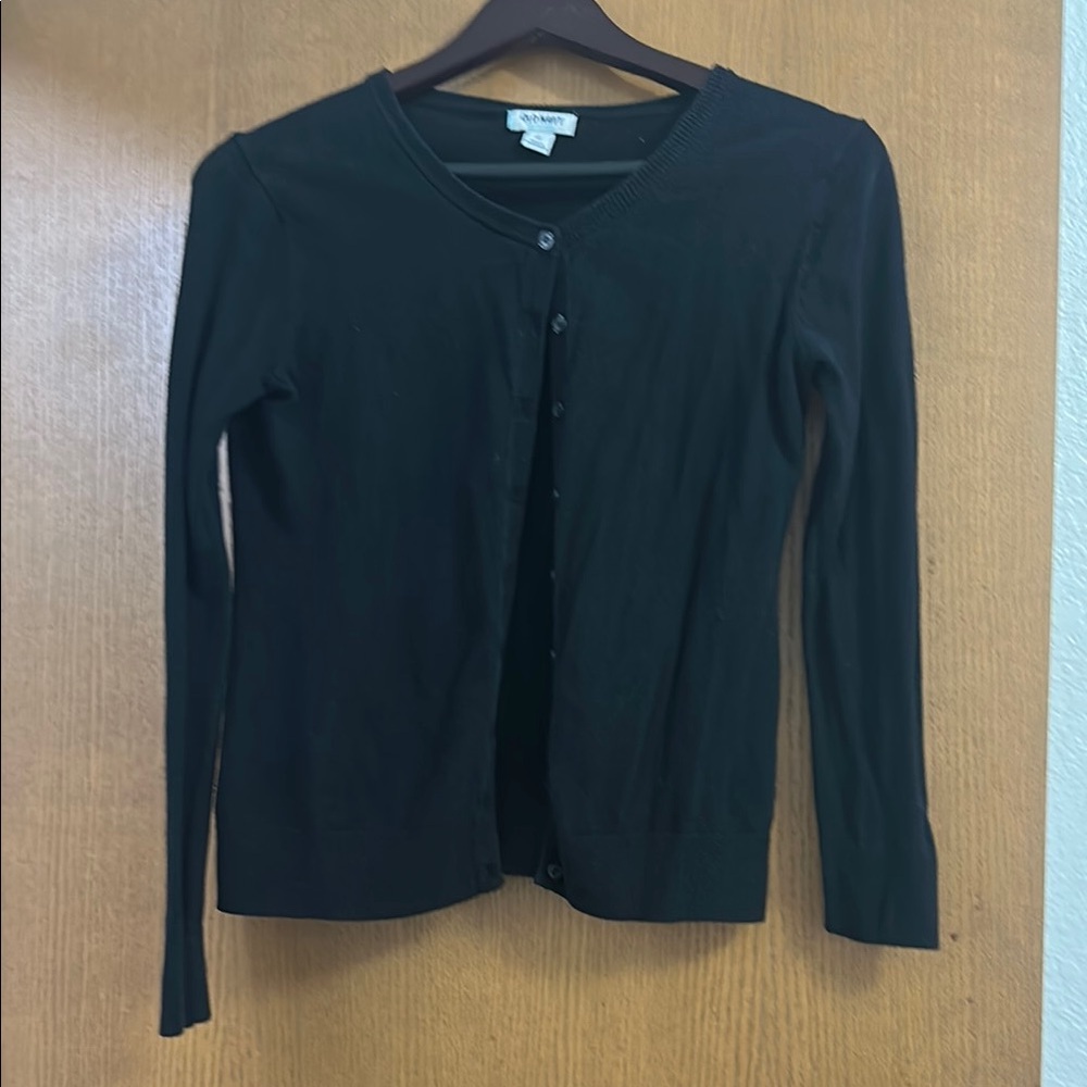 Black Cardigan Sweater